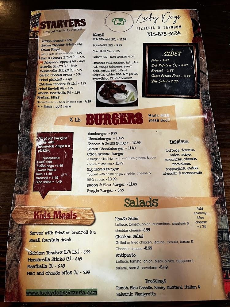 Lucky Dogs Pizzeria & Taproom Menu image 3